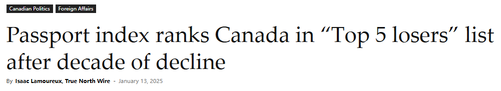 "加拿大护照不香了"!仅十年堕落成第5大失败国!华人移民退籍跑路!千人吵翻!