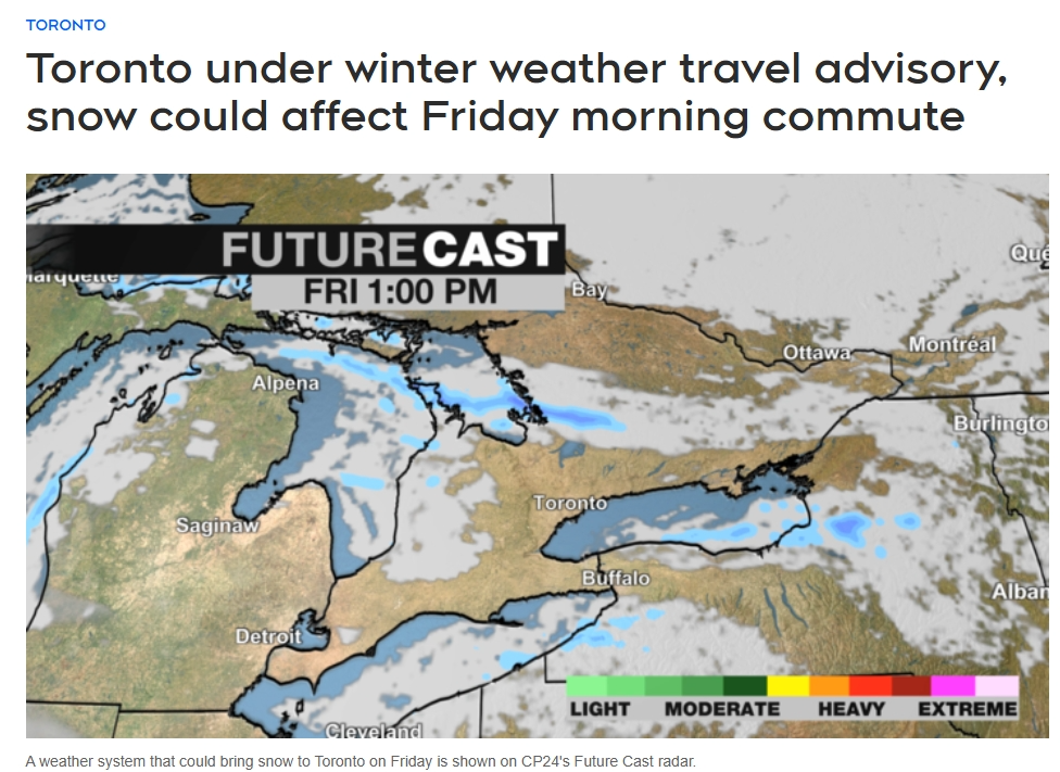 10cm雪和-28℃酷寒来袭！多伦多急发预警：明天交通恐受影响！